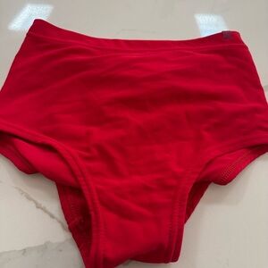 Pole dance Red High-Waisted Women's Bottom
